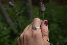 Load image into Gallery viewer, Pinky Prehnite Greenstone Ring; Size 9