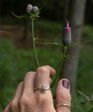 Load image into Gallery viewer, Pinky Prehnite Greenstone Ring; Size 9