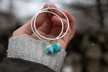Load image into Gallery viewer, Big Ole Hoops / Turquoise