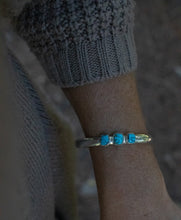 Load image into Gallery viewer, Triple Stone Turq Cuff