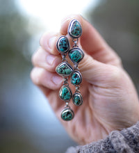 Load image into Gallery viewer, Turquoise Waterfall Studs