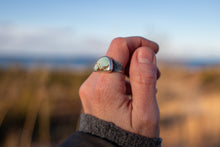 Load image into Gallery viewer, Textured Moon Ring, size 7.25