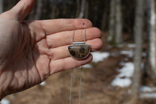 Load image into Gallery viewer, Petoskey Half Moon Necklace