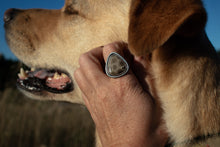 Load image into Gallery viewer, Petoskey Teardrop Ring; Size 7.25