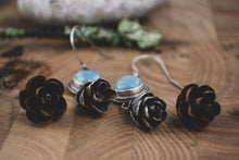 Load image into Gallery viewer, Leland Blue + Pine Cone Earrings