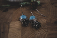 Load image into Gallery viewer, Leland Blue + Pine Cone Earrings