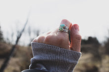 Load image into Gallery viewer, Turquoise Stacks; Size 7.5