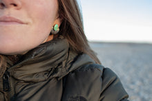 Load image into Gallery viewer, Turquoise Flower Studs