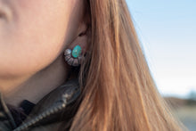 Load image into Gallery viewer, Turquoise Flower Studs