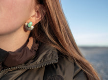 Load image into Gallery viewer, Turquoise Flower Studs