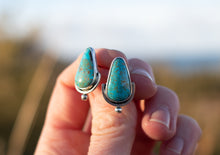 Load image into Gallery viewer, Turquoise Teardrop Studs