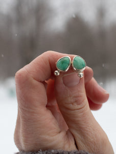 Emerald studs