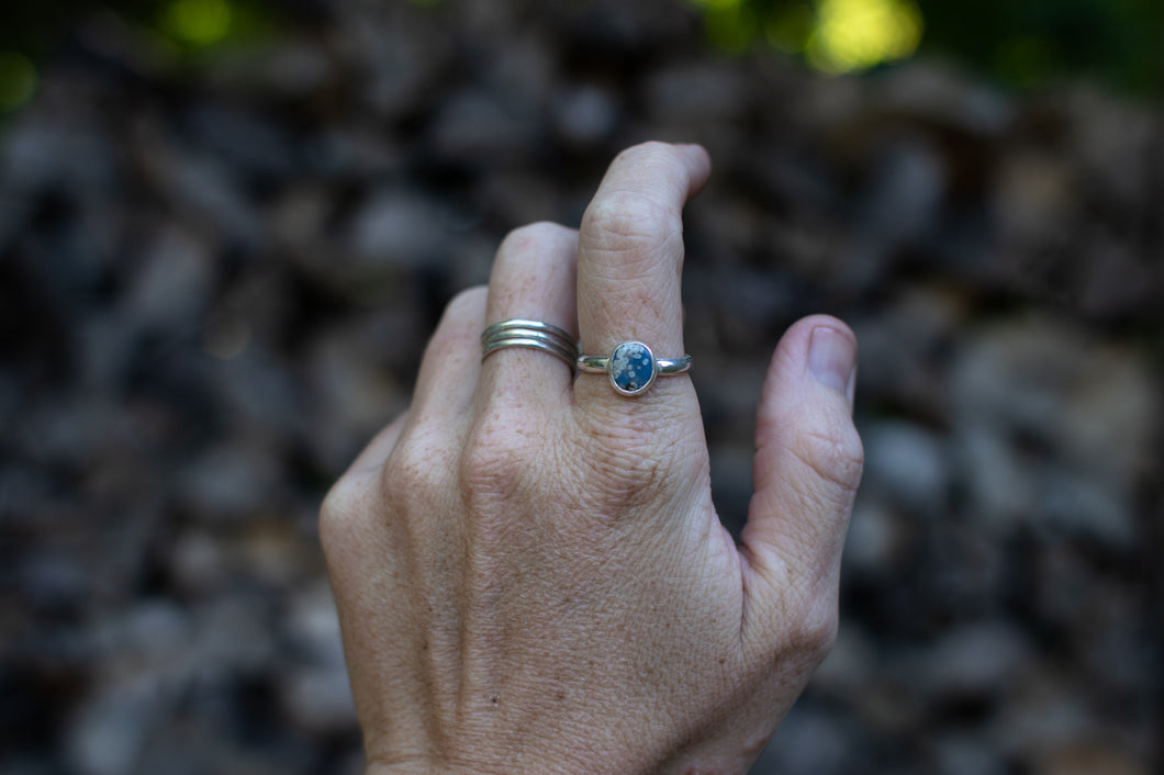 Little baby blue ring; Size. 7.5